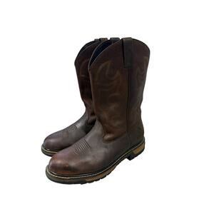 Rocky Men's Original Ride Roper Western Boot Aztec Crazy Horse Size 12W